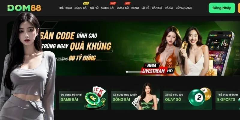 Khám phá nền tảng cá cược trực tuyến Dom88 đầy hấp dẫn